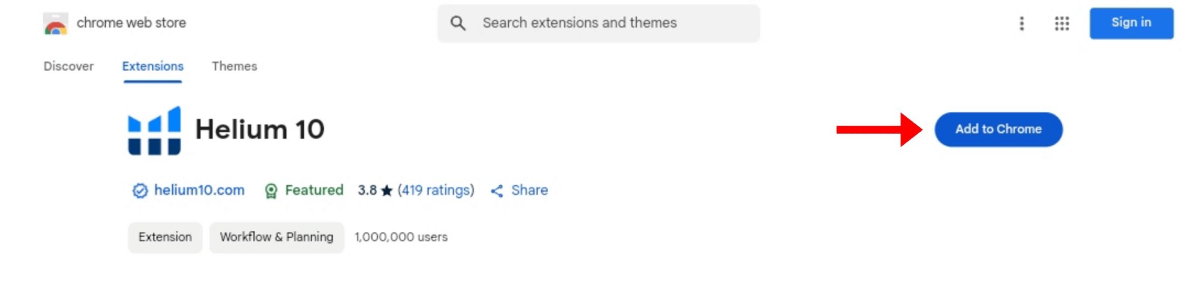Add the Helium 10 Chrome extension Add Helium 10 Chrome extension